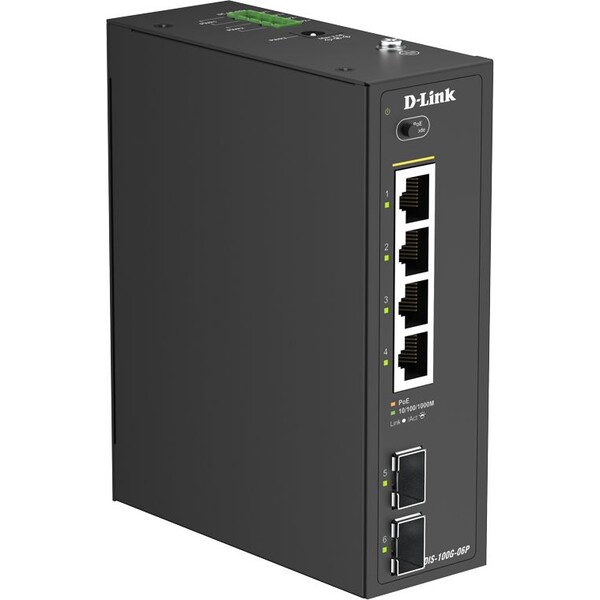 D-Link DIS-100G-06P Černá