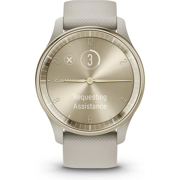 Garmin vívomove Trend Cream Gold / French Grey Silicone Band - Chytré hodinky - Obrázek 38FA000601