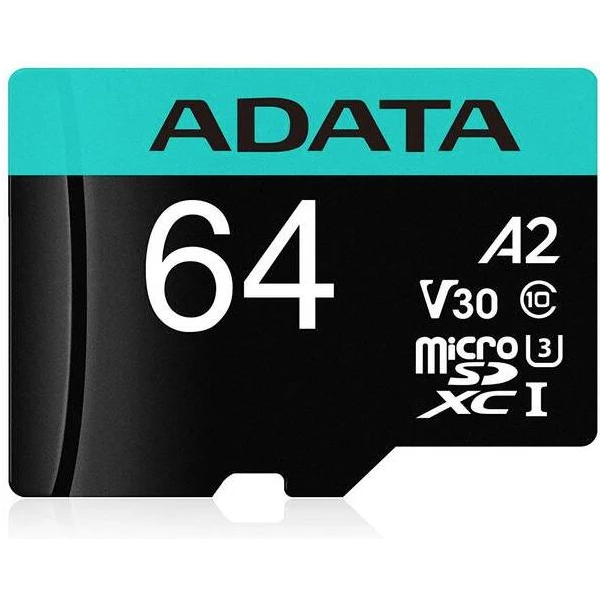 ADATA Premier Pro microSDXC 64GB + SD adaptér - Paměťové karty - Obrázek 38KVF00101