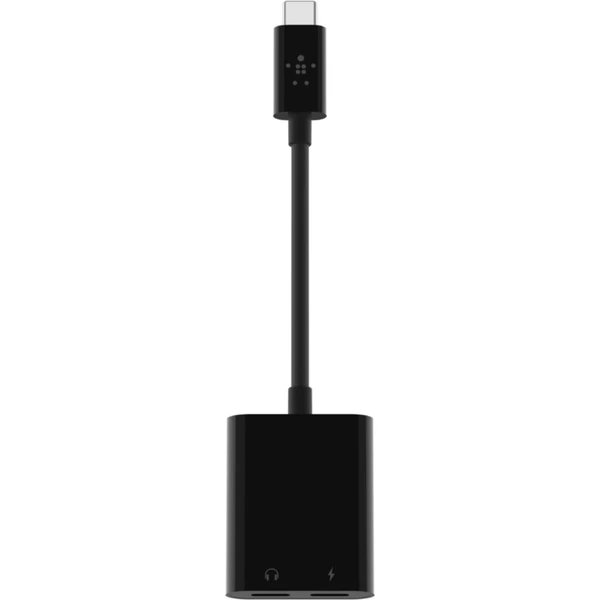 Belkin CONNECT USB-C audio/napájecí adaptér černý - USB huby - Obrázek 38VN300301