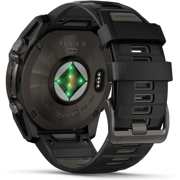 Garmin Fenix 8 Solar 51 mm titan černé - Chytré hodinky - Obrázek 38YE000O01