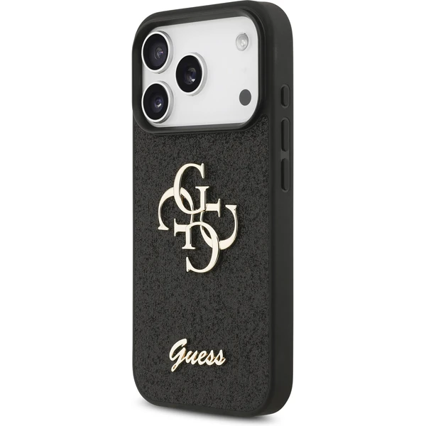 Guess PU Fixed Glitter 4G Metal Logo kryt iPhone 17 Pro černý - Pouzdra - Obrázek 38b0a0f762e0462e8d06a9cfc251c173