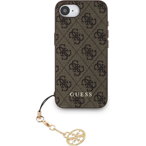 Guess 4G Charm kryt iPhone 17e/16e hnědý - Pouzdra - Obrázek 38eb8c37bafc4256b2601f3b42b7c682