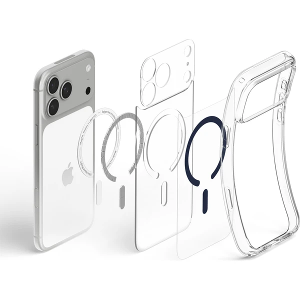 Spigen Ultra Hybrid MagSafe kryt iPhone 18 Pro/17 Pro clear deep blue - Pouzdra - Obrázek 38ef642005bb4da5a0318fe07e5f638f