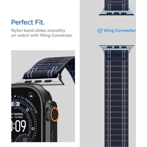 Spigen Fabric Band řemínek (hook-and-loop) Apple Watch 49/46/45/44mm námořně modrý - Řemínky - Obrázek 38f655055ceb4a70bf64c45f3072e5e5