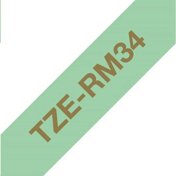 Brother TZe-RM34 textilní páska zlatá na zeleném 12 mm - Pásky pro štítkovače - Obrázek 38f89f173059400e9229c36f368addaa