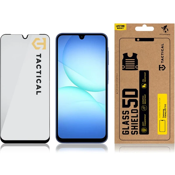 Tactical Glass Shield 5D sklo pro Samsung Galaxy A17 4G/5G černé - Ochranné folie a skla - Obrázek 39263b6977324d4c961dee79e7bfc78c