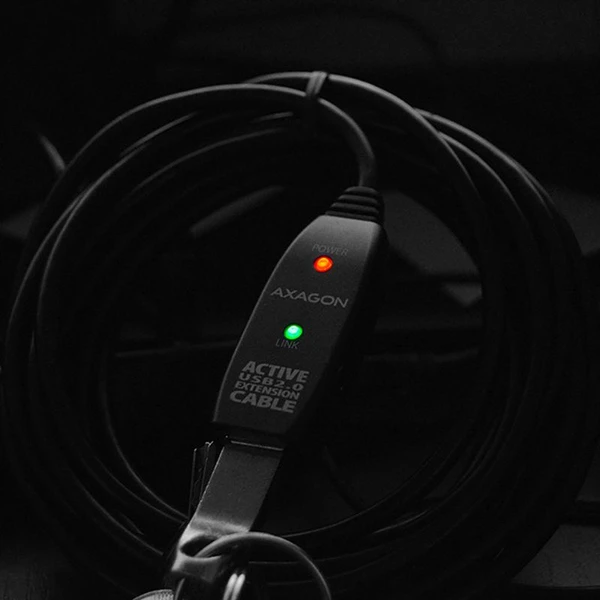 AXAGON ADR210 USB 2.0 aktivní prodlužovací / repeater kabel 10m - Kabely - Obrázek 393V000501