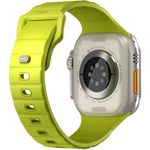 UNIQ Stride FKM Rubber voděodolný řemínek Apple Watch 49/45/44/42mm limetkový - Řemínky - Obrázek 3951515636014ebdba989f6e103c11f4