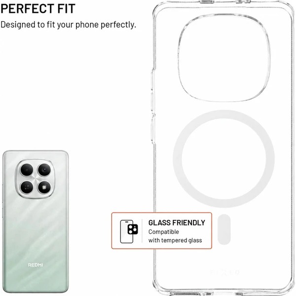 FIXED MagStory AntiUV TPU kryt s MagSafe Xiaomi Redmi Note 15 4G čirý - Pouzdra - Obrázek 395f9859828740a9b8735008db638d9e