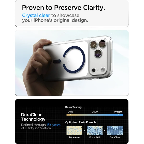 Spigen Ultra Hybrid MagSafe kryt iPhone 18 Pro/17 Pro clear deep blue - Pouzdra - Obrázek 39613635a5dd4e4aa4a59a039ea4192a