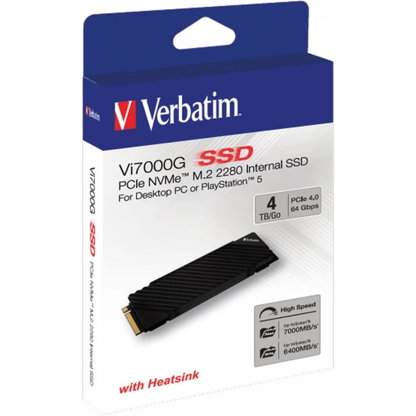VERBATIM SSD Vi7000G Internal PCIe NVMe M.2 SSD 4TB - SSD disky - Obrázek 3963000O01