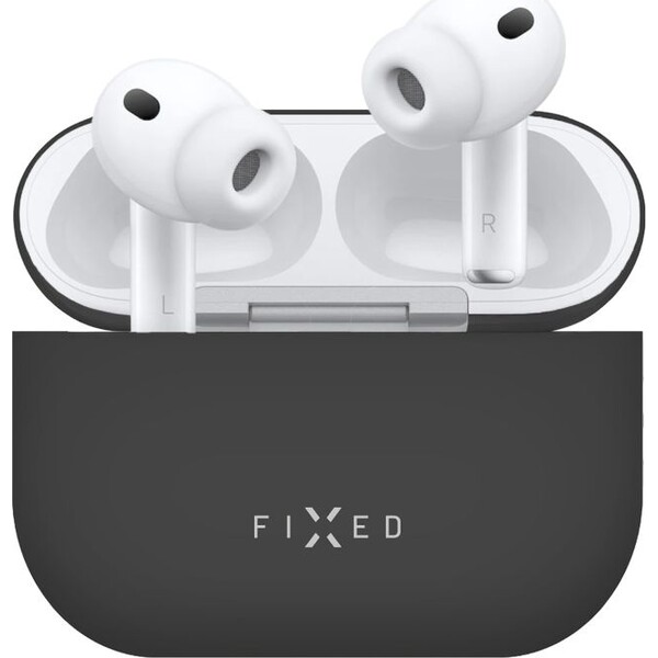 FIXED Silky silikonové pouzdro pro Apple AirPods Pro 3 černé