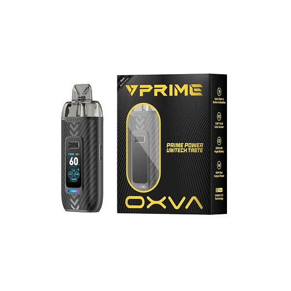 OXVA Vprime Pod Kit (Black Carbon) - Elektronické cigarety - Obrázek 399c99824e8445bd8f9abaec9ad31f61