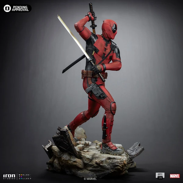 Socha Iron Studios Legacy Replica 1/4 Deadpool & Wolverine - Deadpool - Sochy a sošky - Obrázek 39M7000J01