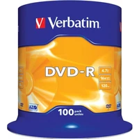 VERBATIM DVD-R(100 ks)Spindle/General Retail/16x/4.7GB - Optické disky