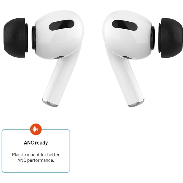 FIXED Plugs Pro 2 sady špuntů z paměťové pěny pro Apple Airpods Pro/Pro 2 (L) černá - Náhradní náušníky - Obrázek 39a33873889e498980c788f86bdc21fe