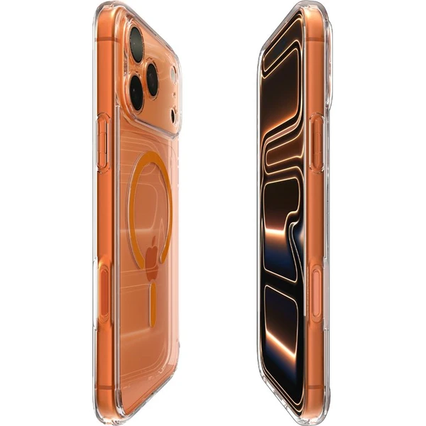 Spigen Ultra Hybrid MagSafe kryt iPhone 17 Pro Max clear orange - Pouzdra - Obrázek 39ac04b8a7c8401dba6cd025bfc1545c