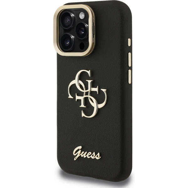 Guess PU Grained 4G Logo Stand Camera Frame kryt iPhone 15 Pro černý - Pouzdra - Obrázek 39bfbd6ee82c440ca8c17ee5285cc9fb