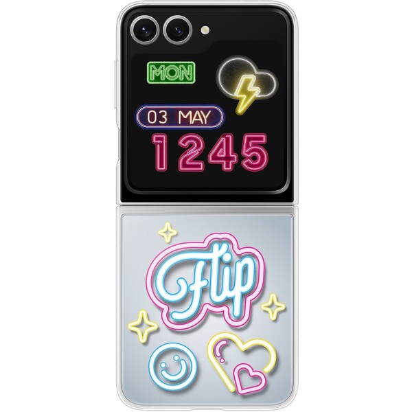 Samsung Galaxy Z Flip6 Designový kryt Flipsuit Transparent EF-ZF741CTEGWW Čirá