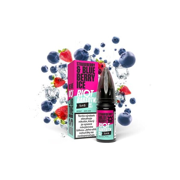 Riot BAR EDTN Salt Ledová borůvka s jahodou 10ml (5mg)