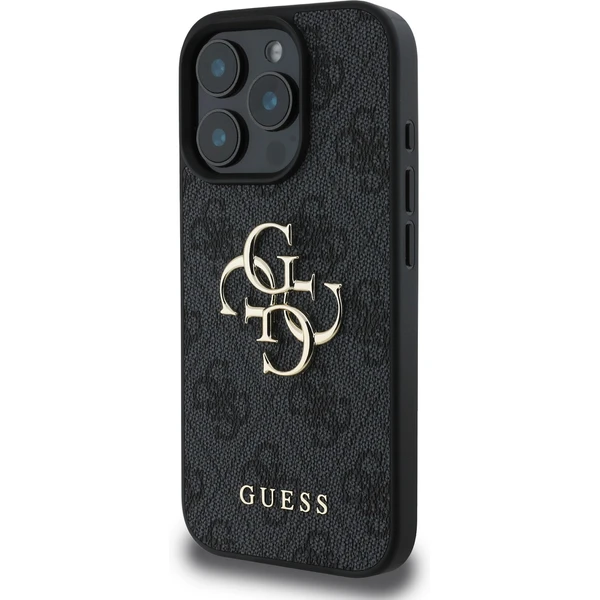 Guess PU 4G Metal Logo kryt pro iPhone 16 Pro Max šedý - Pouzdra - Obrázek 39eabbcd6b624e9ea25ce426c1f287b0