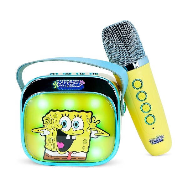 LED Karaoke reproduktor s mikrofonem OTL SpongeBob PopSing Vícebarevná