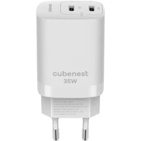 CubeNest S2D1 síťová nabíječka 35W bílá - Nabíječky