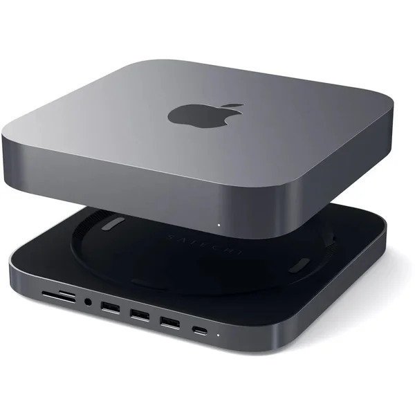 Satechi Aluminium Stand and Hub for Mac Mini vesmírně šedý - USB huby - Obrázek 3AL2700301