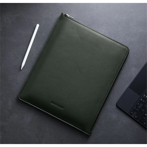 Woolnut Leather Folio kožené pouzdro iPad Pro 12,9"/iPad Pro 13"/iPad Air 13" tmavě zelené - Pouzdra - Obrázek 3ALR100501
