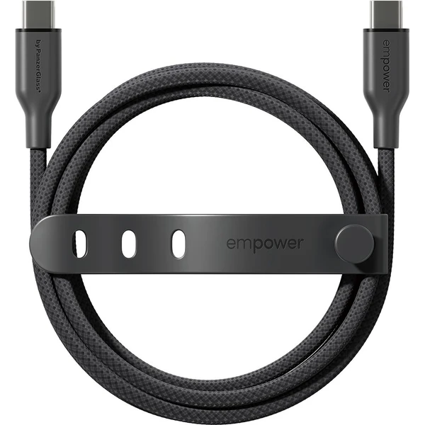 PanzerGlass USB-C/USB-C napájecí kabel 60W 1,2m černý - Kabely a redukce - Obrázek 3B3J000K01