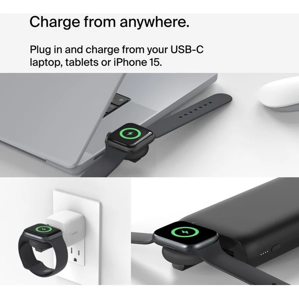 Belkin BOOST CHARGE Apple Watch MFi dongle nabíječka černá - Nabíječky - Obrázek 3B8B000P01