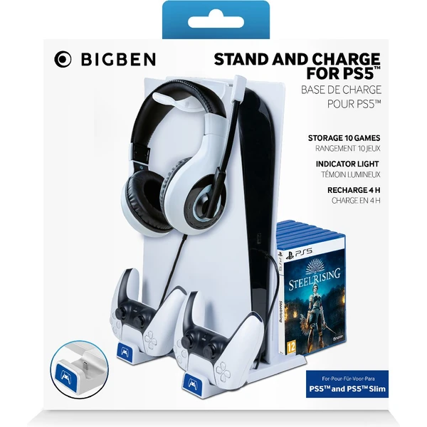 Bigben multifunkční nabíjecí stojan pro PS5 - Dokovací stanice - Obrázek 3BB4000K01
