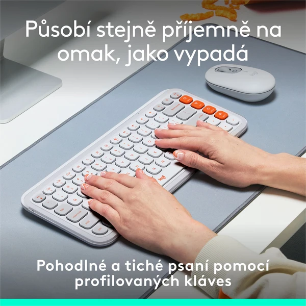 Logitech POP ICON KEYS (US) klávesnice bílá - Klávesnice - Obrázek 3BU8000O01