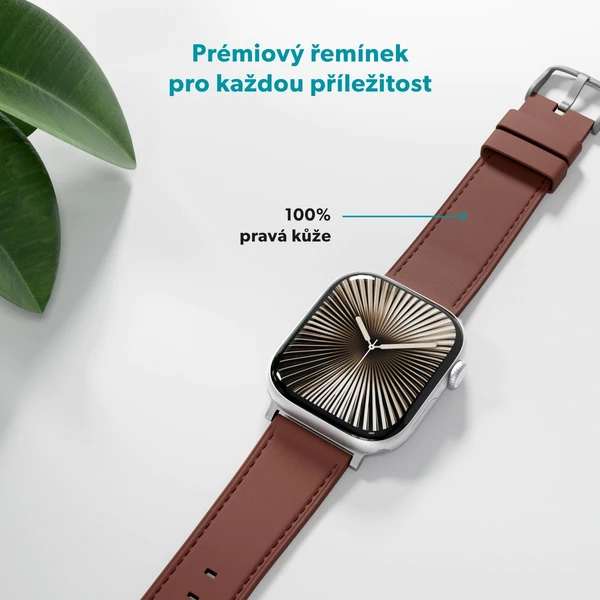 Epico Watch kožený řemínek pro Apple Watch 42/44/45/46/49mm hnědý - Řemínky - Obrázek 3CML000K01