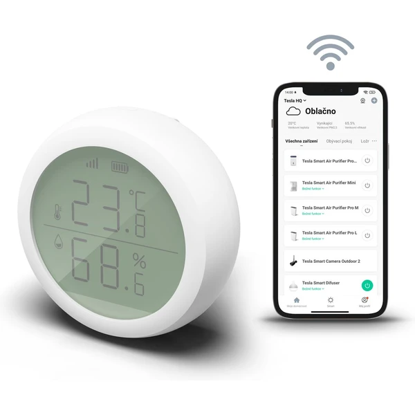 Tesla Smart Sensor Temperature and Humidity Display - Čidla - Obrázek 3COUF00101