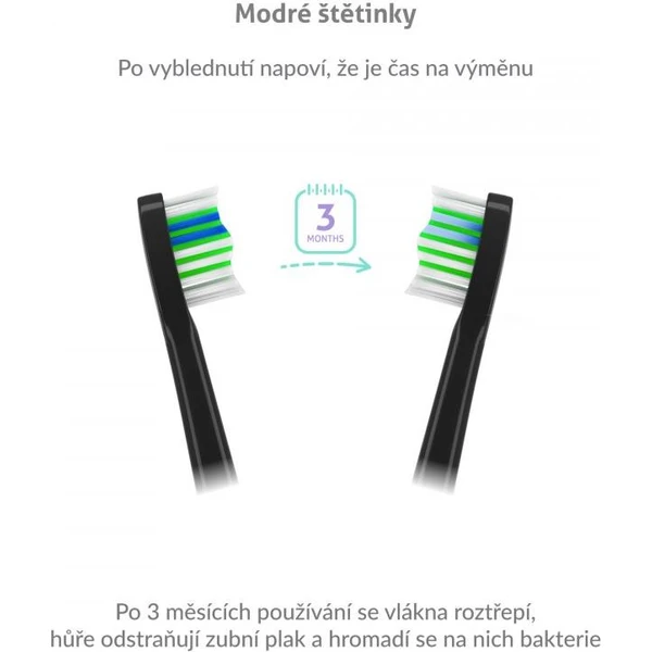 TrueLife SonicBrush Compact Heads Black Standard 8 Pack - Zubní kartáčky - Obrázek 3CTG300401
