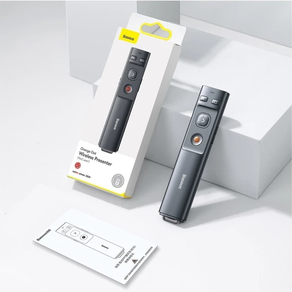 Baseus Orange Dot bezdrátové ukazovátko šedé - Příslušenství pro konference - Obrázek 3CXL600301