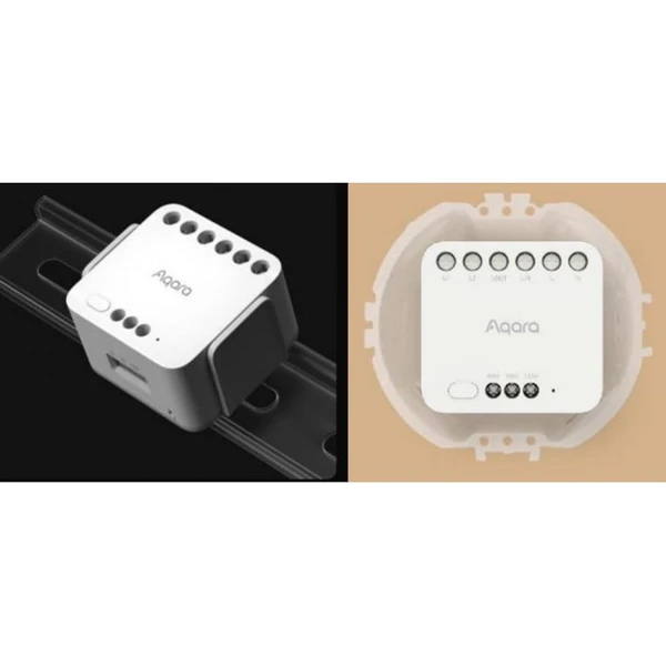 AQARA Dual Relay Module T2 - Zigbee 3.0 dvojitý relé modul - Ovladače - Obrázek 3D98000701