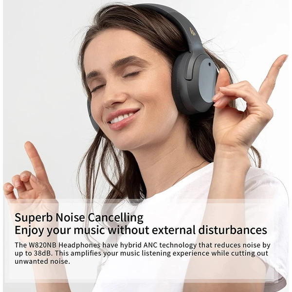 EDIFIER W820NB bezdrátová sluchátka s ANC černá - Sluchátka - Obrázek 3F5XF00101
