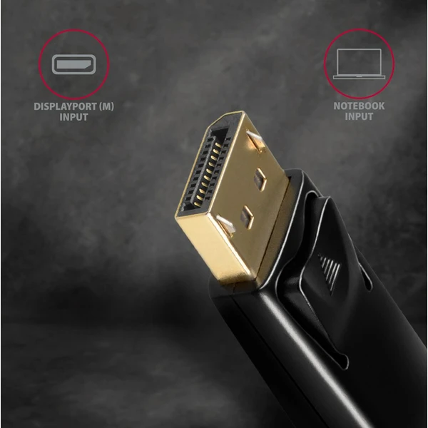 AXAGON DisplayPort/HDMI 1.4 redukce 0,18m černá - Kabely a redukce - Obrázek 3FD0700301