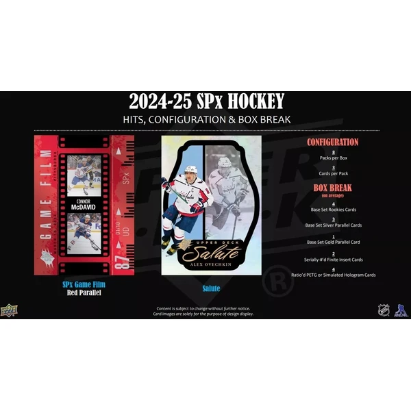 Hokejové karty Upper Deck 2024/25 SPx Hockey Hobby Box - Hokejové karty - Obrázek 3FSF000N01