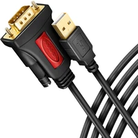 AXAGON USB-A/COM(DE-9) redukce 1,5m černá - Kabely a redukce