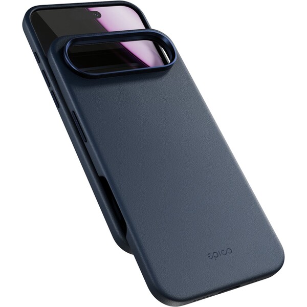 Epico Leather Pro Mag+ kryt pro iPhone 17 Air Qi2 & Magsafe kompatibilní modrý Modrá