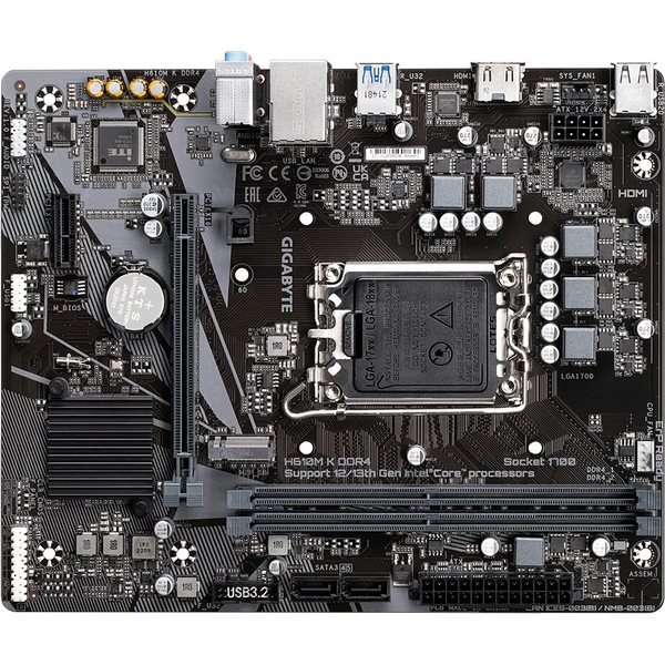 GIGABYTE H610M K DDR4 Intel H610 - Základní desky - Obrázek 3H32000701