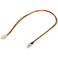 PremiumCord prodlužovací kabel k ventilátoru 3pin M - 3pin F 0,3m - Kabely a redukce