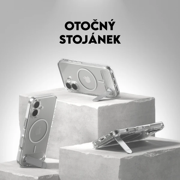 PanzerGlass® CARE Kickstand kryt s MagSafe Apple iPhone 17 stříbrný/bílý - Pouzdra - Obrázek 3KDH000K01