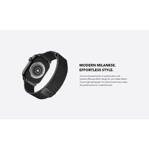 UNIQ Dante ocelový řemínek Apple Watch 42/41/40/38mm modrý - Řemínky - Obrázek 3L50300401