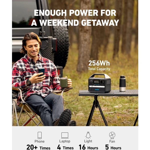 Anker 521 PowerHouse (256 Wh) přenosná nabíjecí stanice - Powerbanky - Obrázek 3LQ2G00101