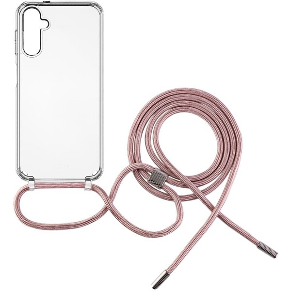 FIXED Pure Neck kryt s růžovou šňůrkou na krk pro Samsung Galaxy A14/A14 5G